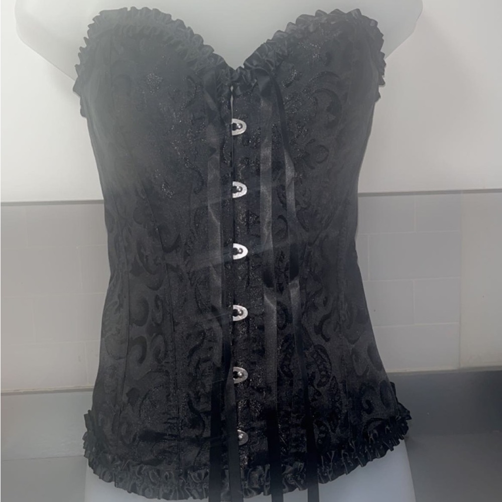 Black Corset Story Victorian Overbust Corset Size Large